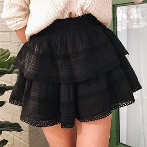aerie rock n ruffle mini skirt 🖤